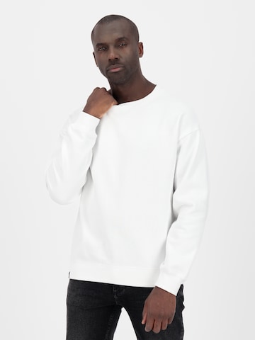 Sweat-shirt 'Luc' Alife and Kickin en blanc : devant