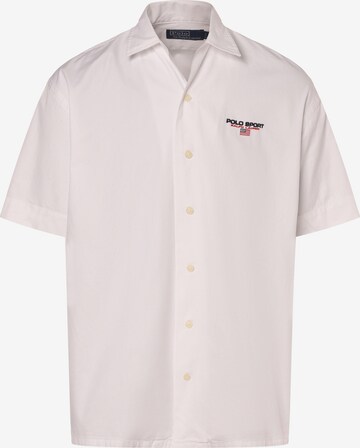 Coupe regular Chemise Polo Ralph Lauren en blanc : devant