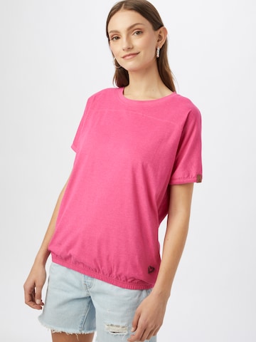 Alife and Kickin - Camiseta 'DiniAK' en rosa: frente