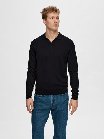 SELECTED HOMME Pullover 'Own' i blå: forside