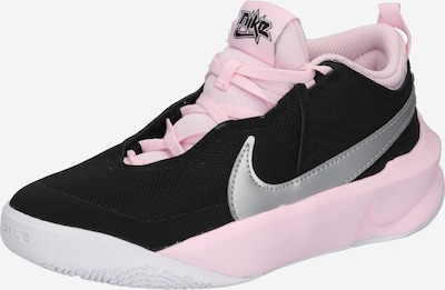 NIKE Sportssko 'Team Hustle D 10' i grå / lys pink / sort / hvid, Produktvisning