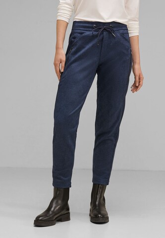 STREET ONE Loose fit Pants in Blue: front