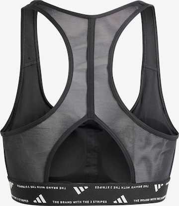 ADIDAS PERFORMANCE Bustier Urheilurintaliivit 'Powerreact Training Medium-support' värissä musta