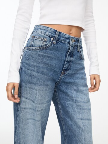 Pull&Bear Wide Leg Farkut värissä sininen
