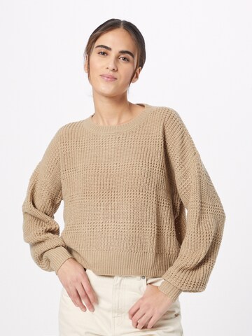 VERO MODA Sweater 'MAYA' in Brown: front