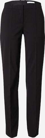 Pantaloni cu dungă 'Tamea' de la BOSS pe negru: față