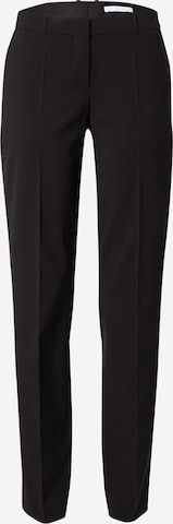 BOSS Black Pleated Pants 'Tamea' in Black: front