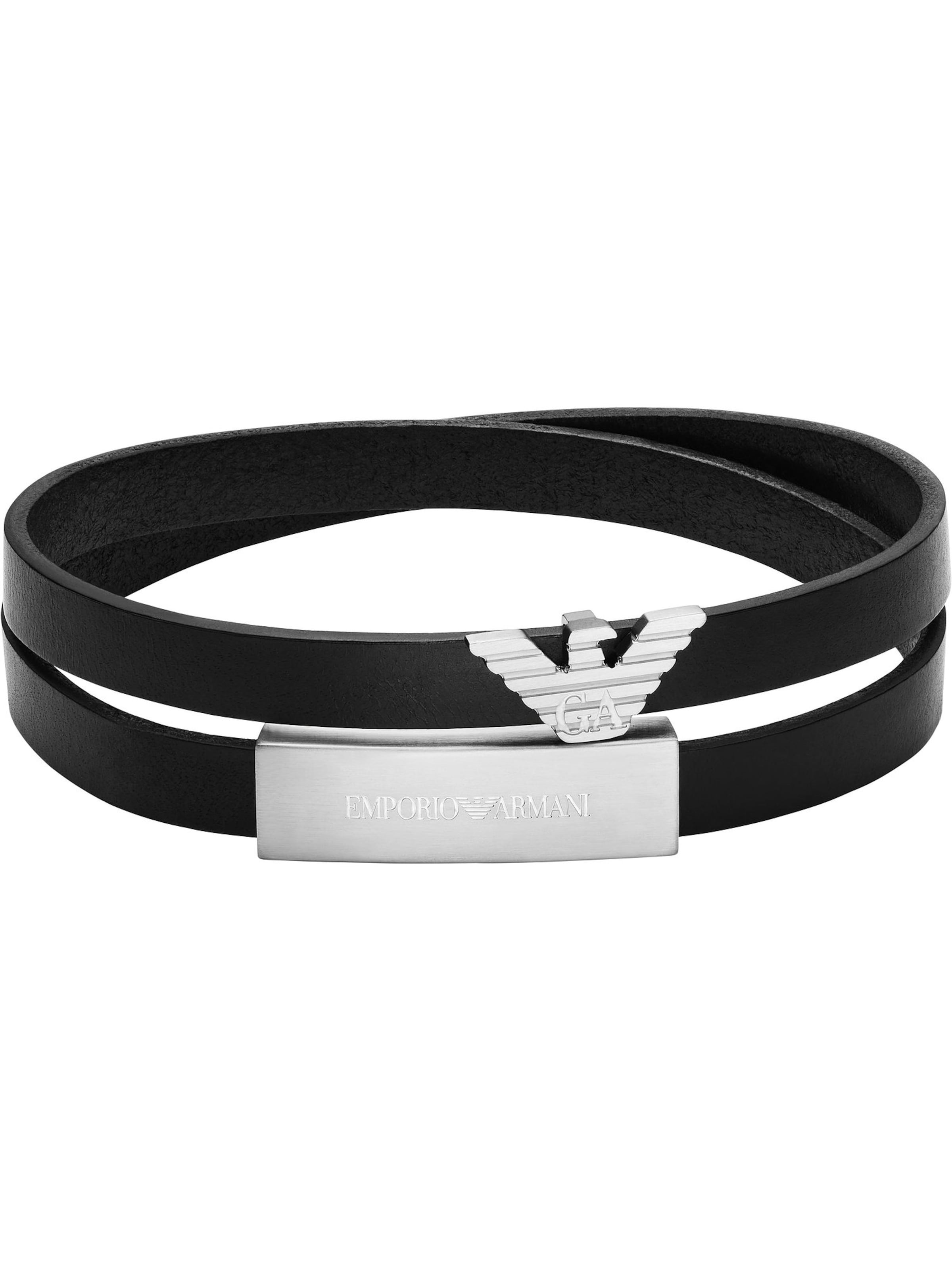 Emporio Armani Bracelet in Black: front