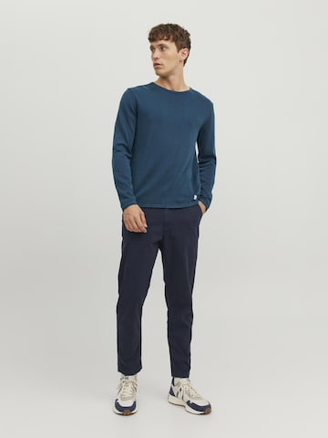 JACK & JONES Regular fit Πουλόβερ 'Leo' σε μπλε