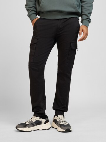 WOTEGA Slim fit Cargo Pants '341' in Black