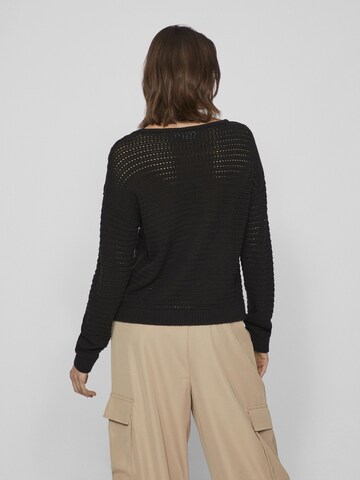 VILA Sweater 'BELLISINA' in Black