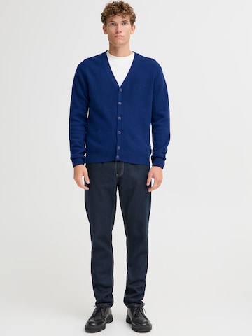 Casual Friday Knit Cardigan 'Karl' in Blue