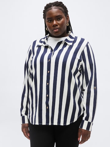 ONLY Carmakoma Blúz 'CARGOA' - fehér: elől