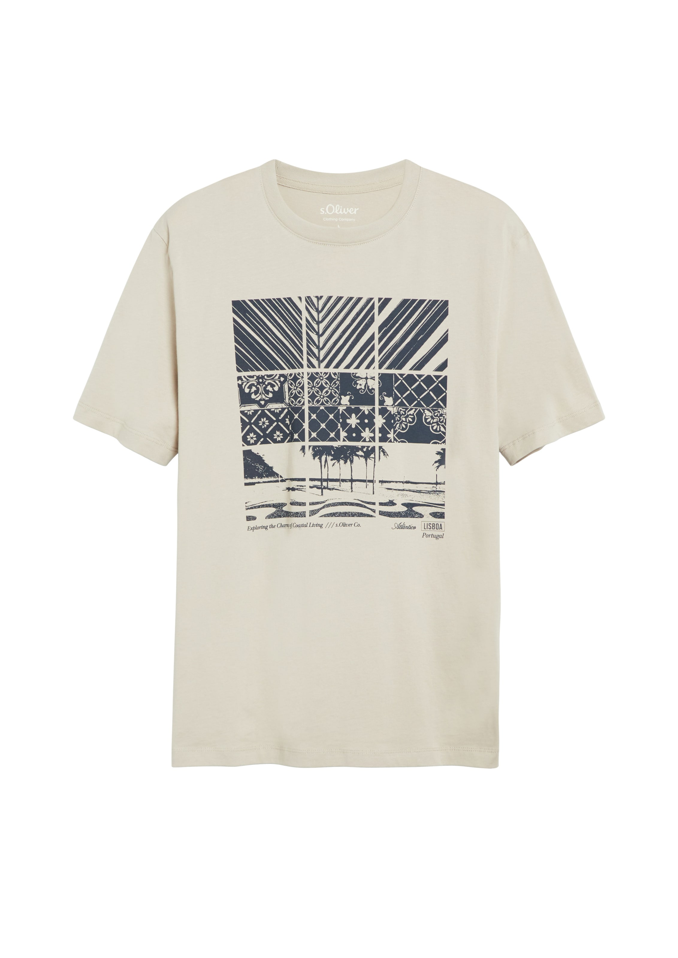 s.Oliver Shirt in Beige: front