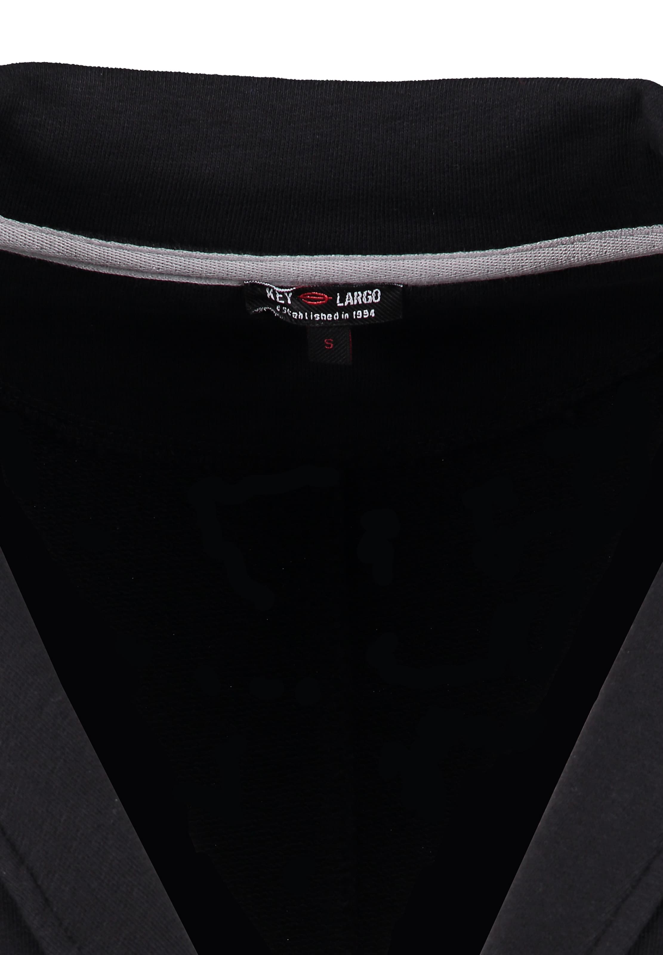 Key Largo Sweat jacket 'KLBOMBAY' in Black