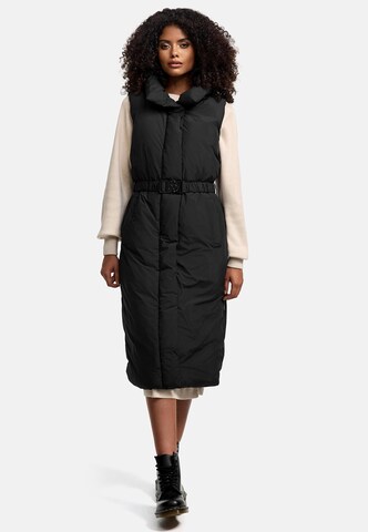 NAVAHOO Vest 'Abendlied XIV' in Black: front