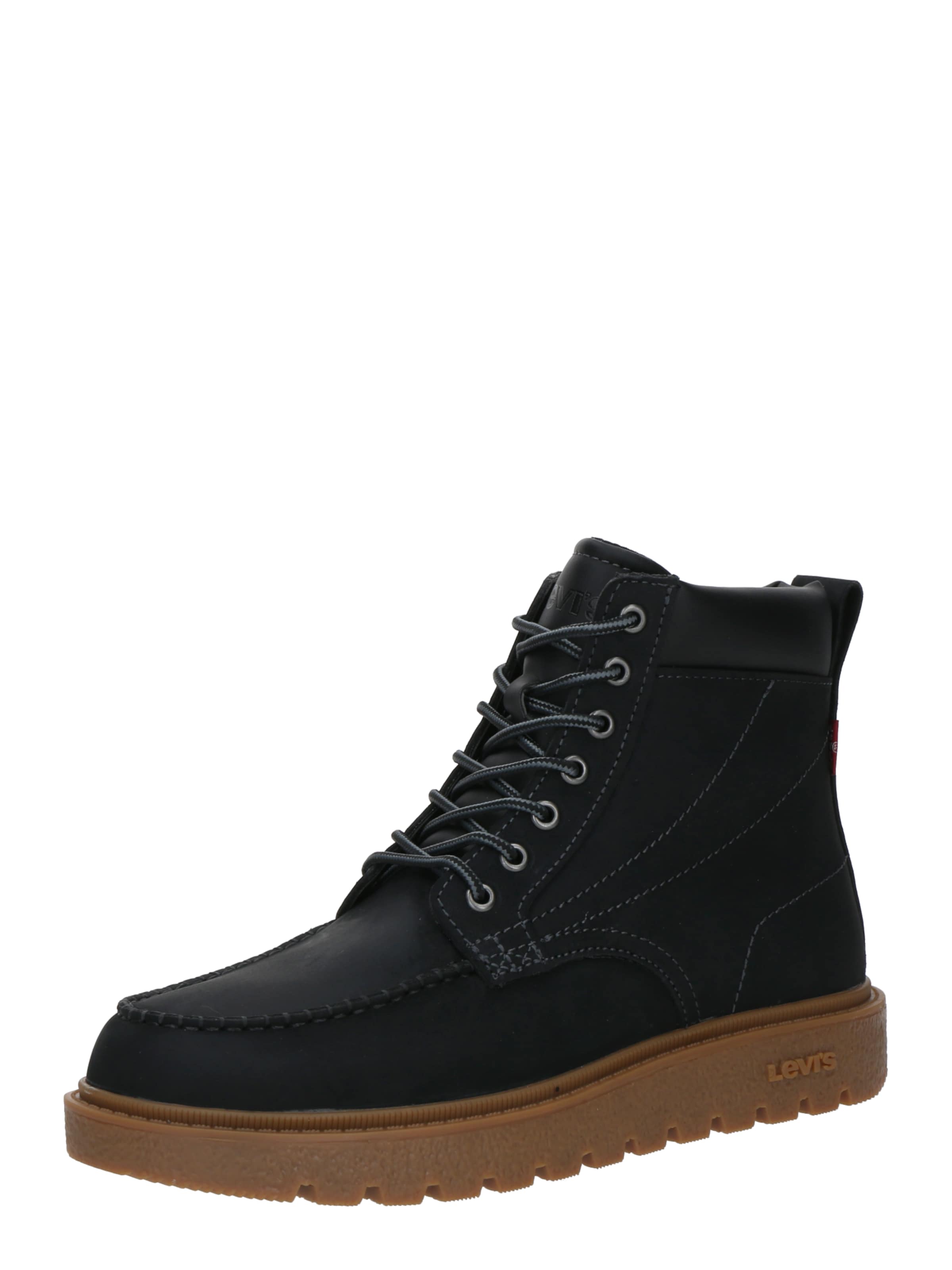 LEVI'S ® Veterboots 'ABNER RED TAB' in Zwart: voorkant
