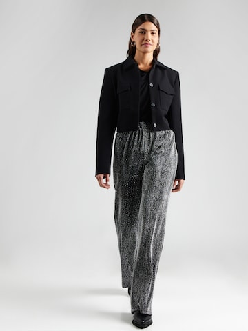 PIECES Wide leg Broek 'PCMAEVE' in Zwart