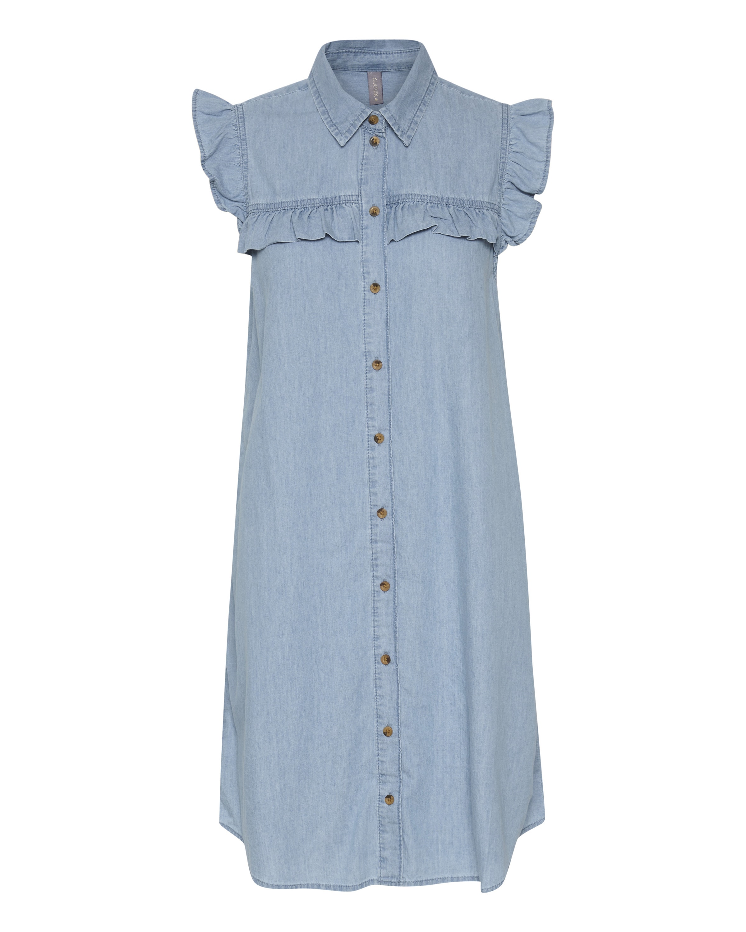CULTURE Kjole 'Aurelia' i blå: forside
