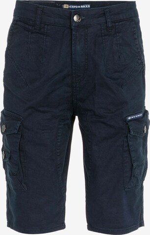 CIPO & BAXX Regular Pants 'Safari' in Blue: front
