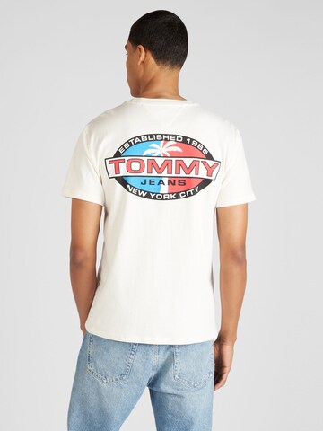balta Tommy Jeans Marškinėliai