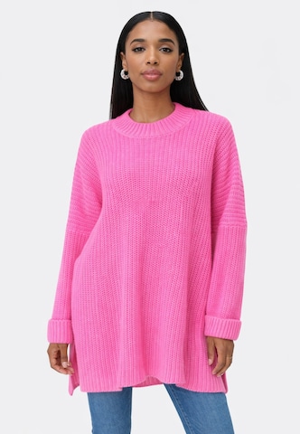 Pull-over Elara en rose : devant