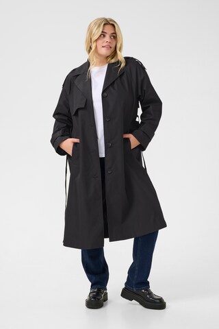 Manteau mi-saison '' KAFFE CURVE en noir