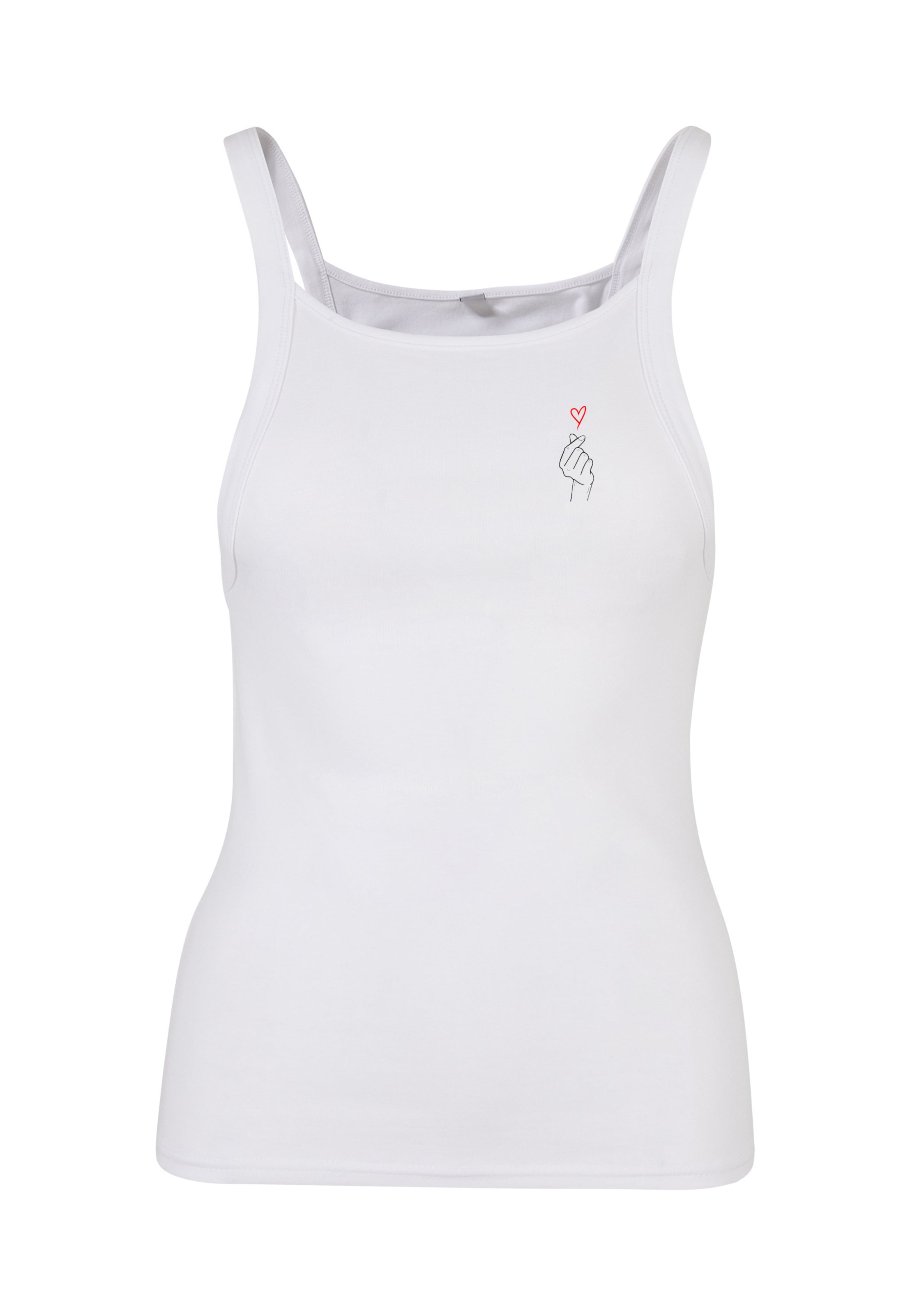 Top di Urban Classics in bianco: frontale