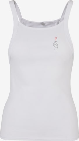 Top di Urban Classics in bianco: frontale
