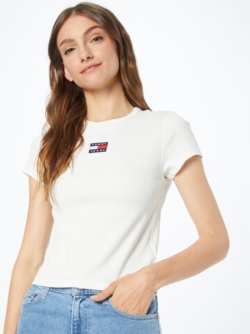 Tommy Jeans Shirt in White: front