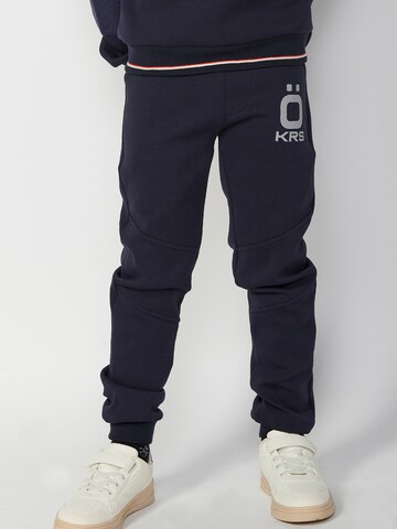 KOROSHI Regular Pants in Blue: front