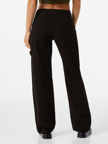 Bershka Loosefit Hose in Schwarz