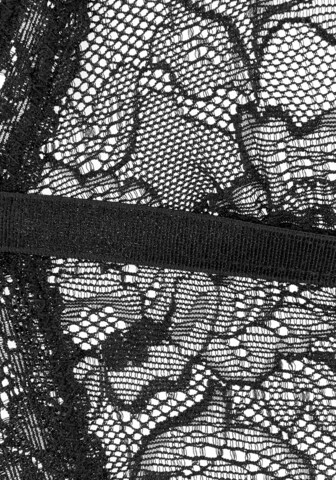 PETITE FLEUR GOLD Triangel Set: BH und String in Schwarz