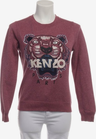 KENZO Sweatshirt & Zip-Up Hoodie in S in Pink: front