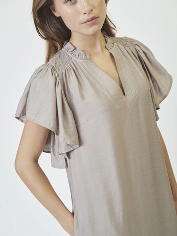 Robe co'couture en marron