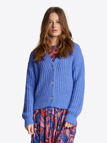 Rich & Royal Knit cardigan in Blue: front