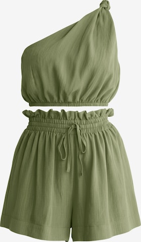 Costum cu pantaloni de la Imily Bela pe verde: față