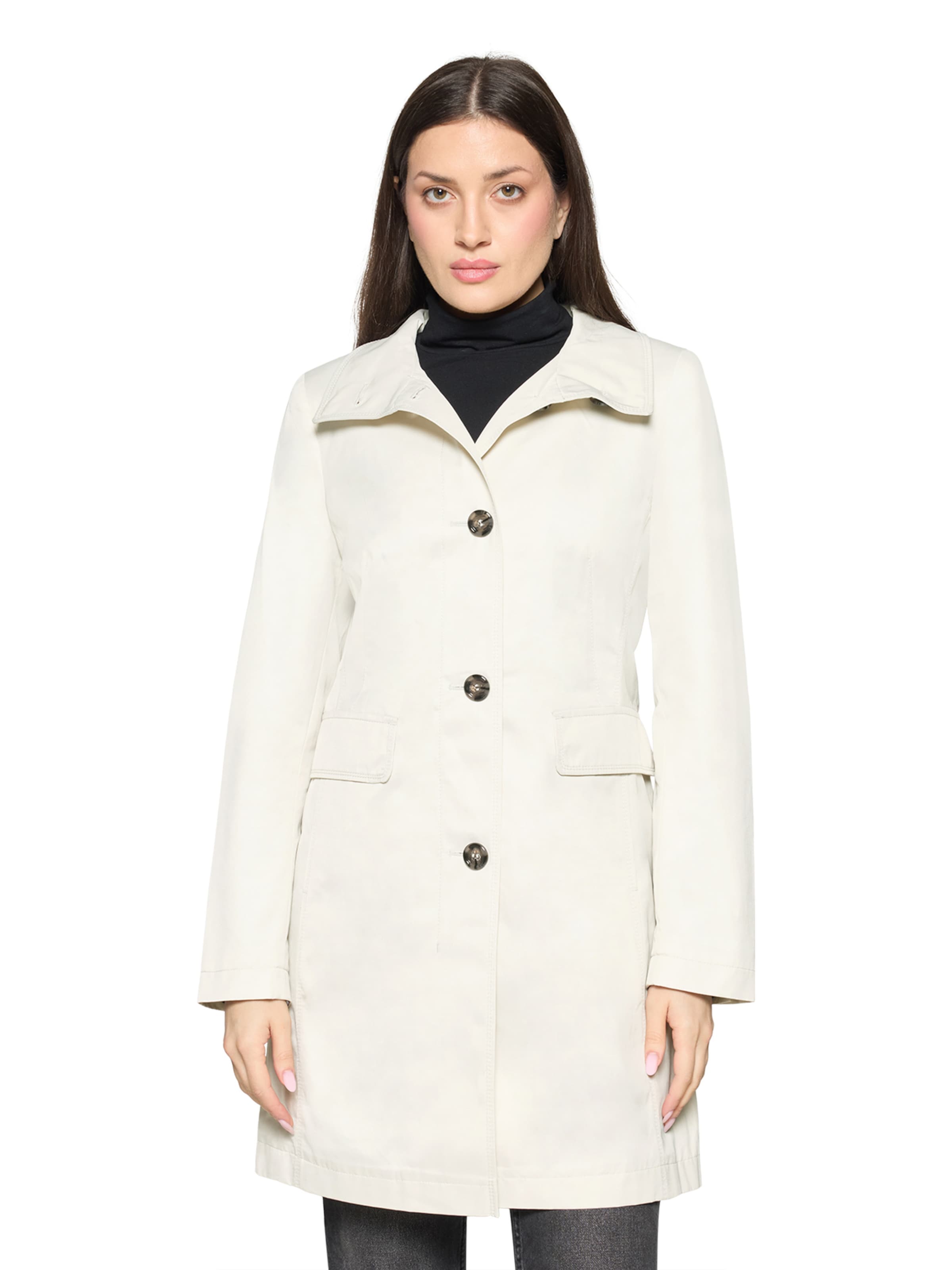 Manteau mi-saison GIL BRET en blanc : devant