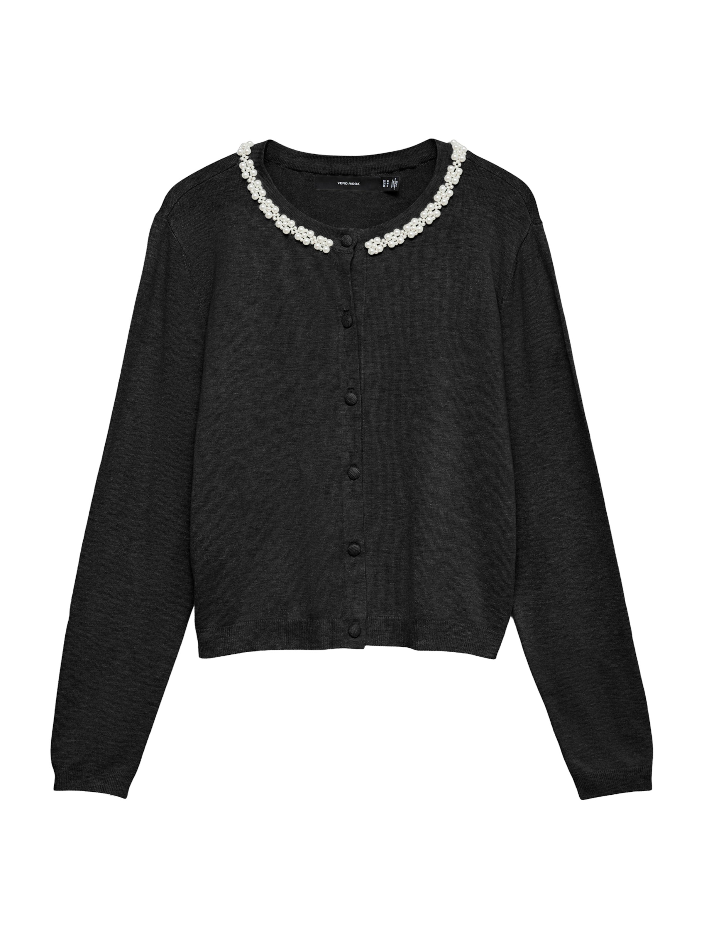 VERO MODA Strickjacke 'VMNEWGLORY' in XS in schwarzmeliert, Produktansicht