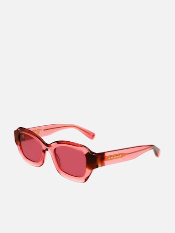 Lunettes de soleil Longchamp en rose : devant