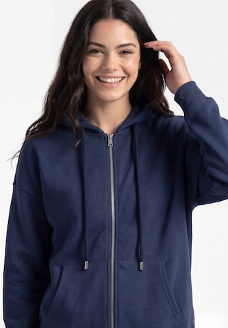 MYMO - Sudadera con cremallera en azul