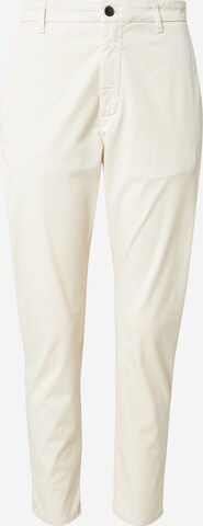 HOPE Slim fit Chino trousers in White: front