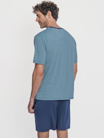 zd ZERO DEFECTS Pajama short 'Zeus blue' in Blue