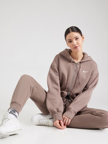 Nike Sportswear Sweatjacka 'PHNX FLC' i brun