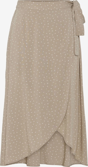 Sijonas 'PCTALA' iš PIECES, spalva – smėlio spalva / balta, Prekių apžvalga