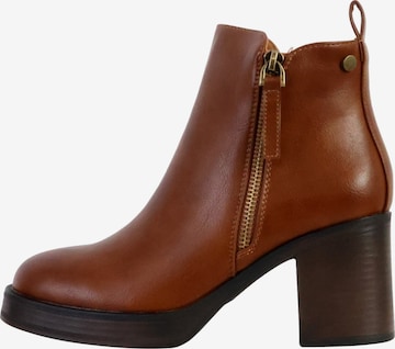 The Divine Factory Booties in Brown: front