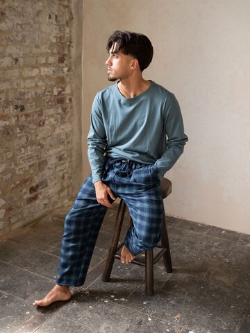 Phil & Co. Berlin Pajama pants 'Flanell' in Blue