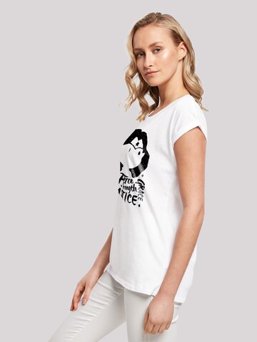 F4NT4STIC Shirt 'DC Comics Wonder Woman Fierce Sketch' in Wit