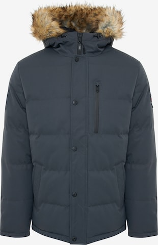 Threadbare Zimní bunda 'Arnwood' – šedá: přední strana