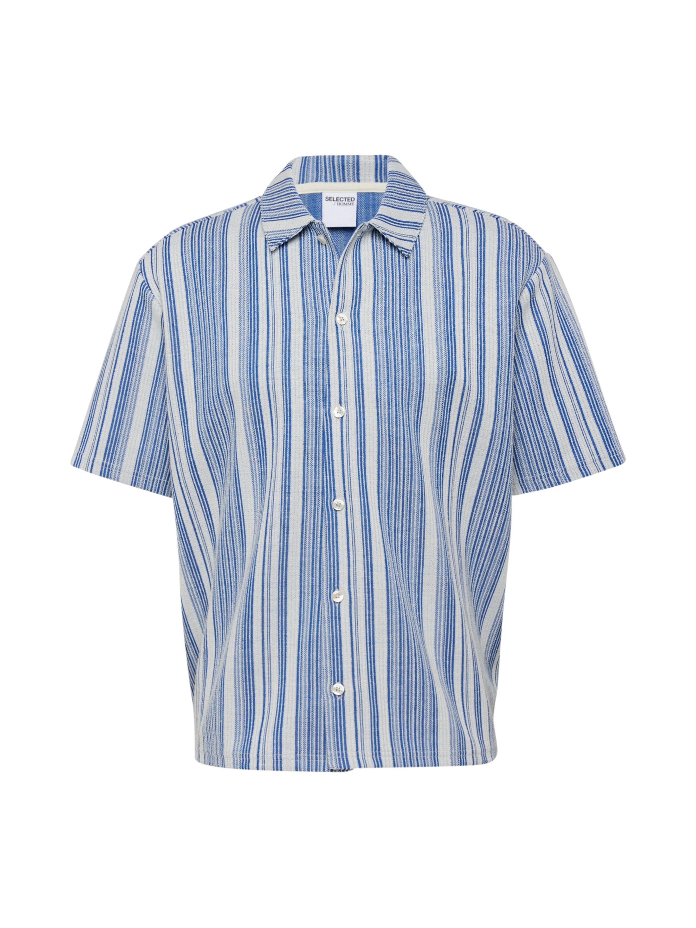 SELECTED - Ajuste confortable Camisa 'Skylar' en azul: frente